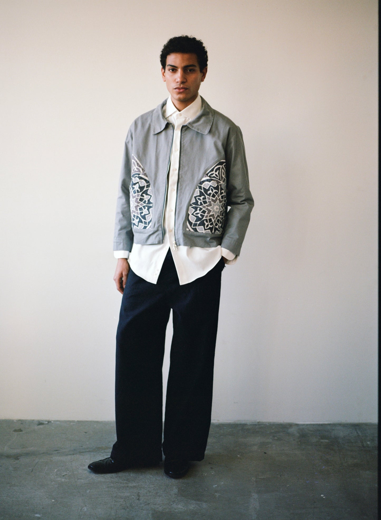 KHAYAMIYA CRESCENT JACKET GREY