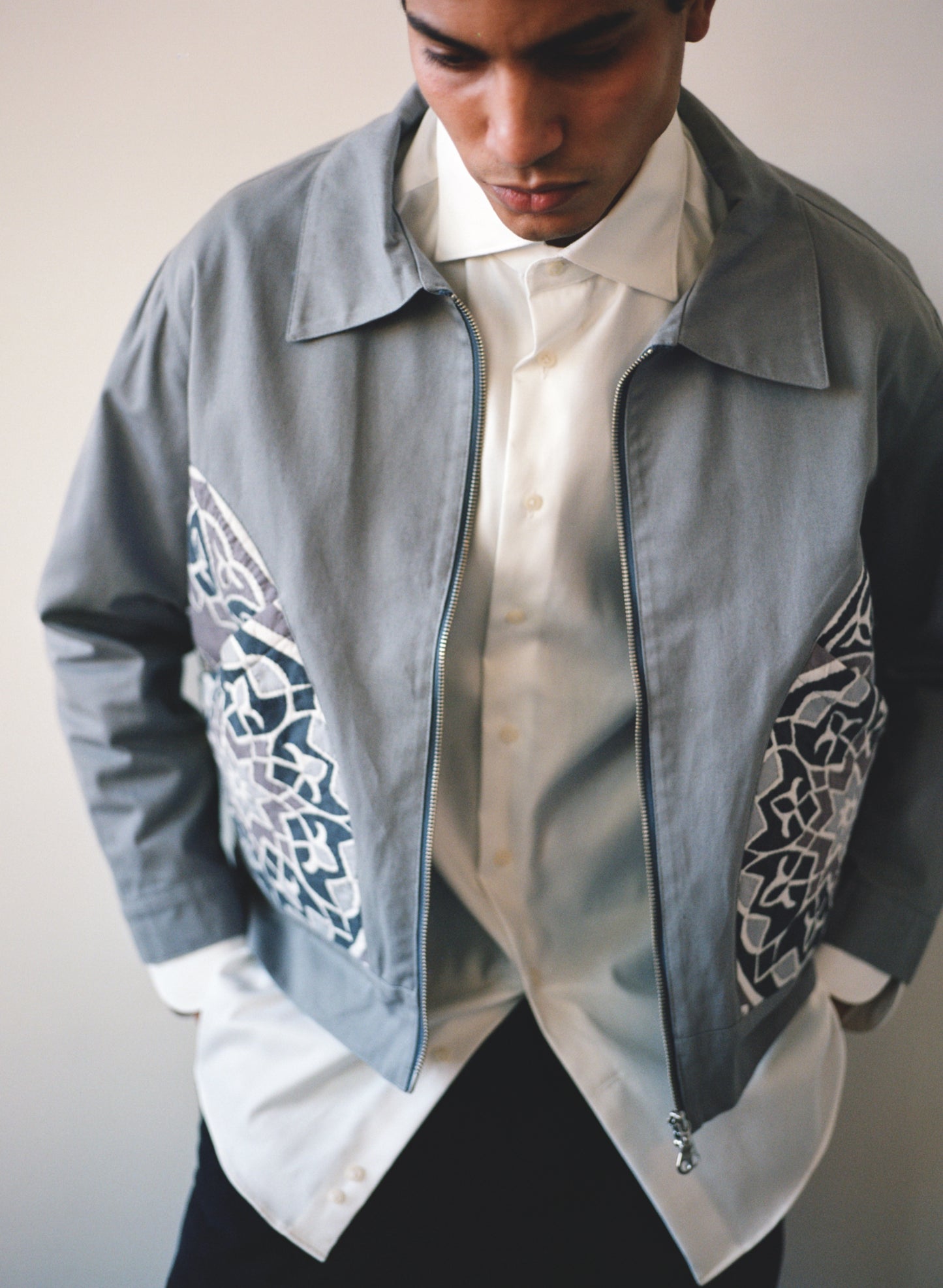 KHAYAMIYA CRESCENT JACKET GREY