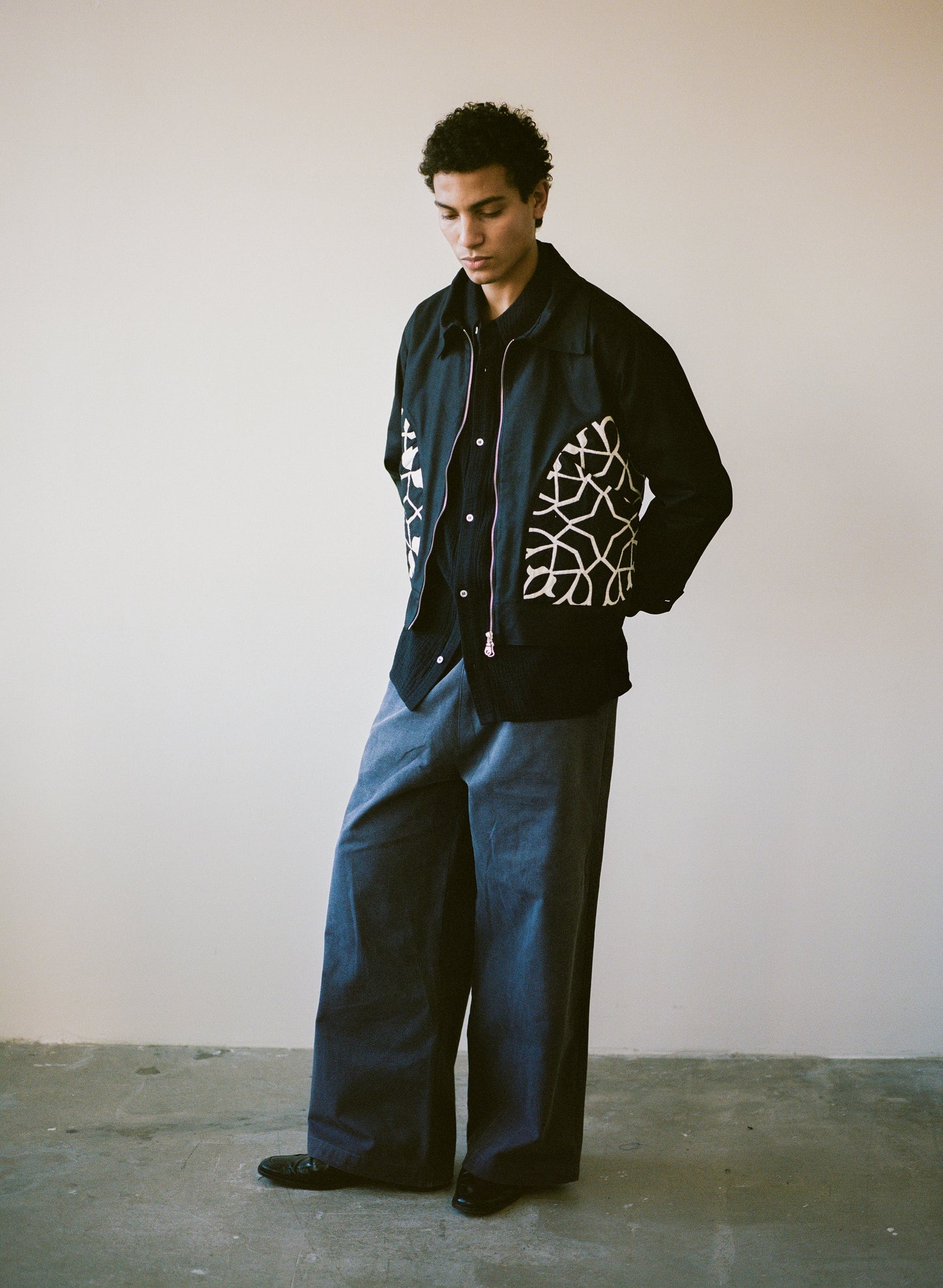 KHAYAMIYA CRESCENT JACKET BLACK DIAMOND