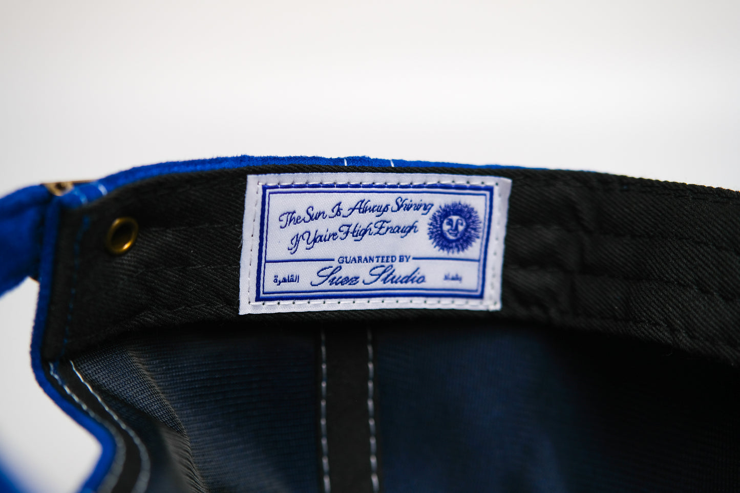 SEA BLUE SUEDE SUN ARABIC TRUCKER