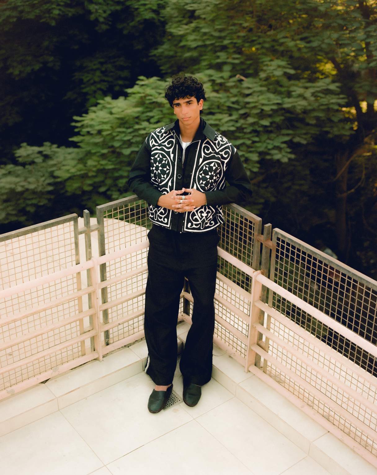 1-OF-A-KIND KHAYAMIYA JACKET BLACK/WHITE