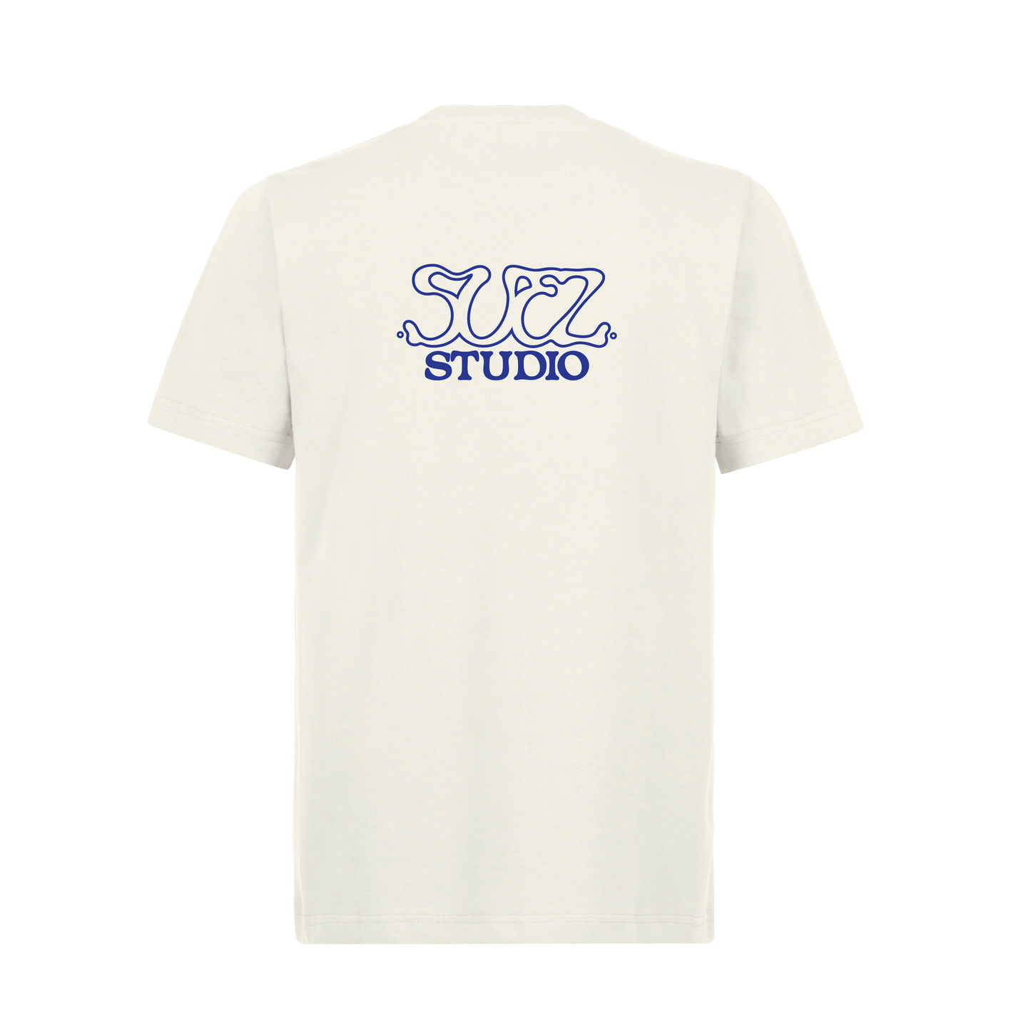 VINTAGE WHITE/BLUE STYLISED LOGO TEE