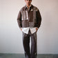 KEFFIYEH PATCHWORK JACKET BROWN