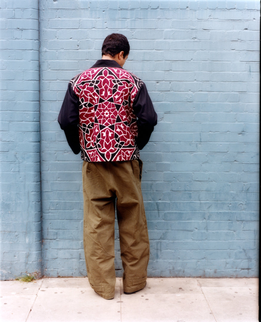 1-OF-A-KIND KHAYAMIYA BLOUSON RED