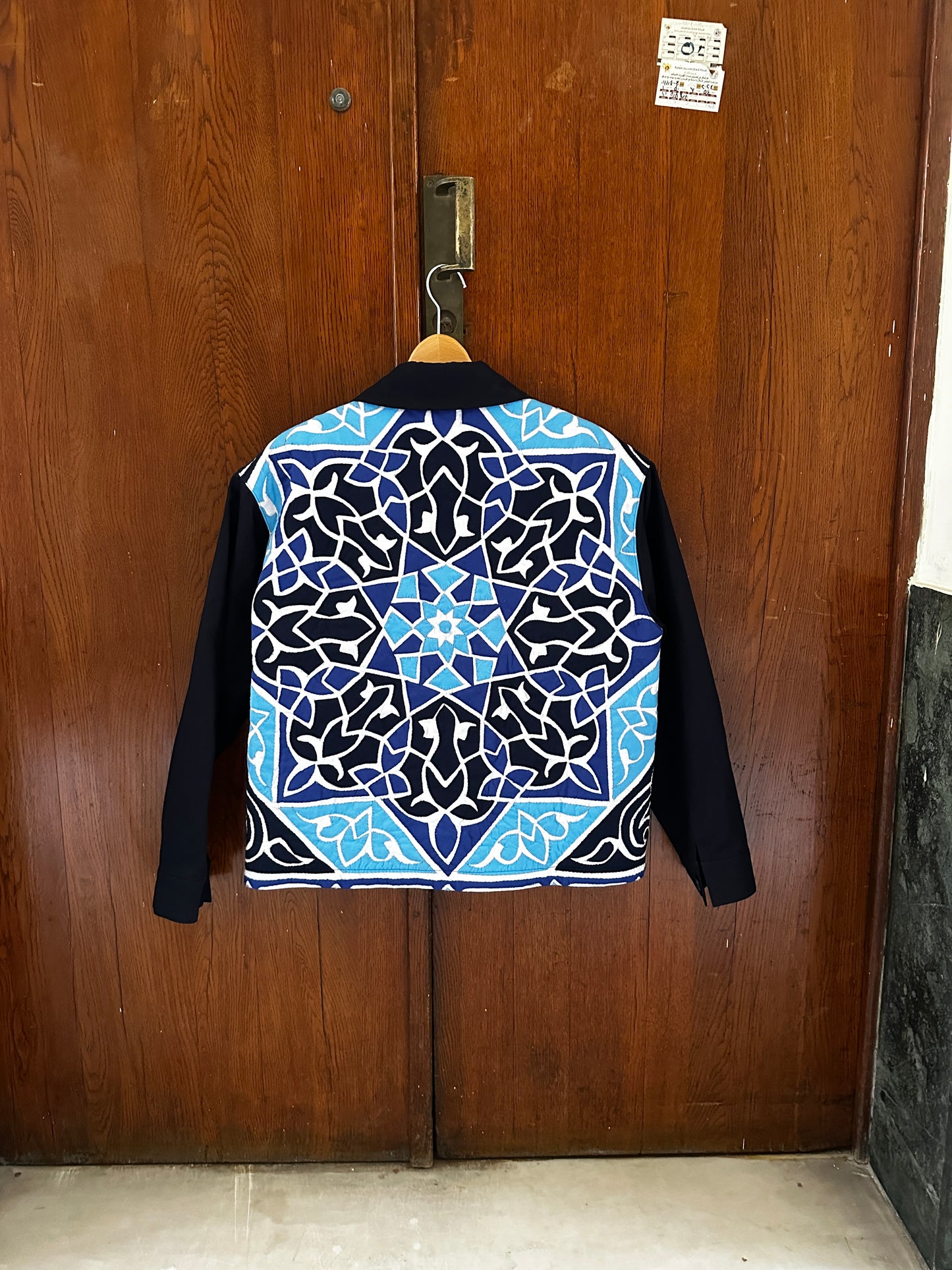 1-OF-A-KIND KHAYAMIYA JACKET BLUE MARBLE