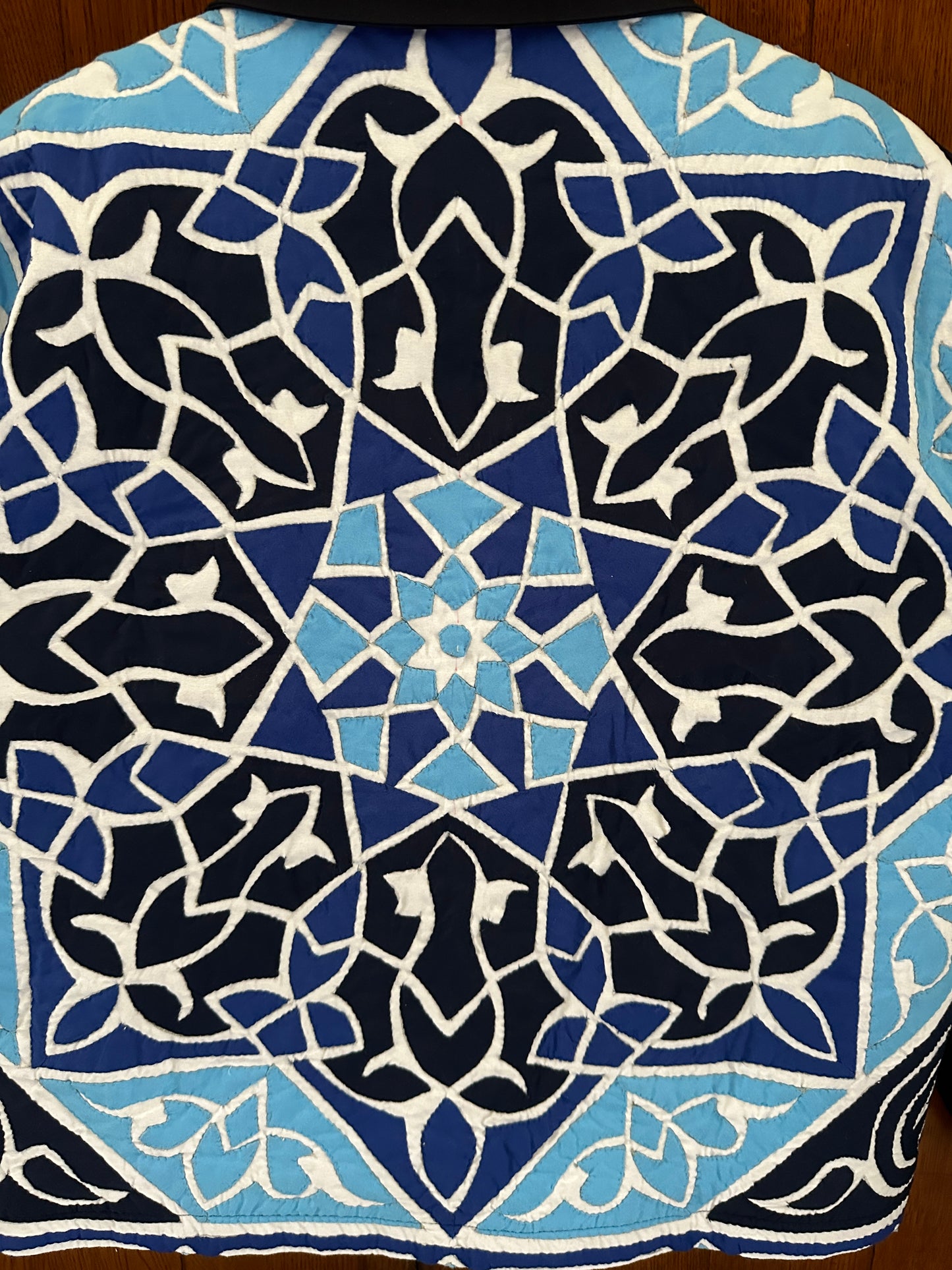 1-OF-A-KIND KHAYAMIYA JACKET BLUE MARBLE