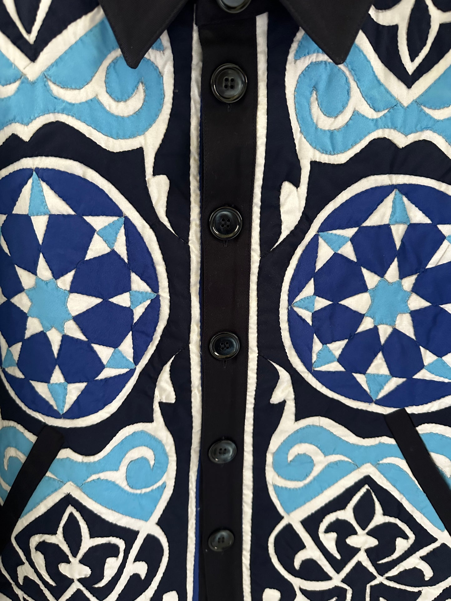 1-OF-A-KIND KHAYAMIYA JACKET BLUE MARBLE
