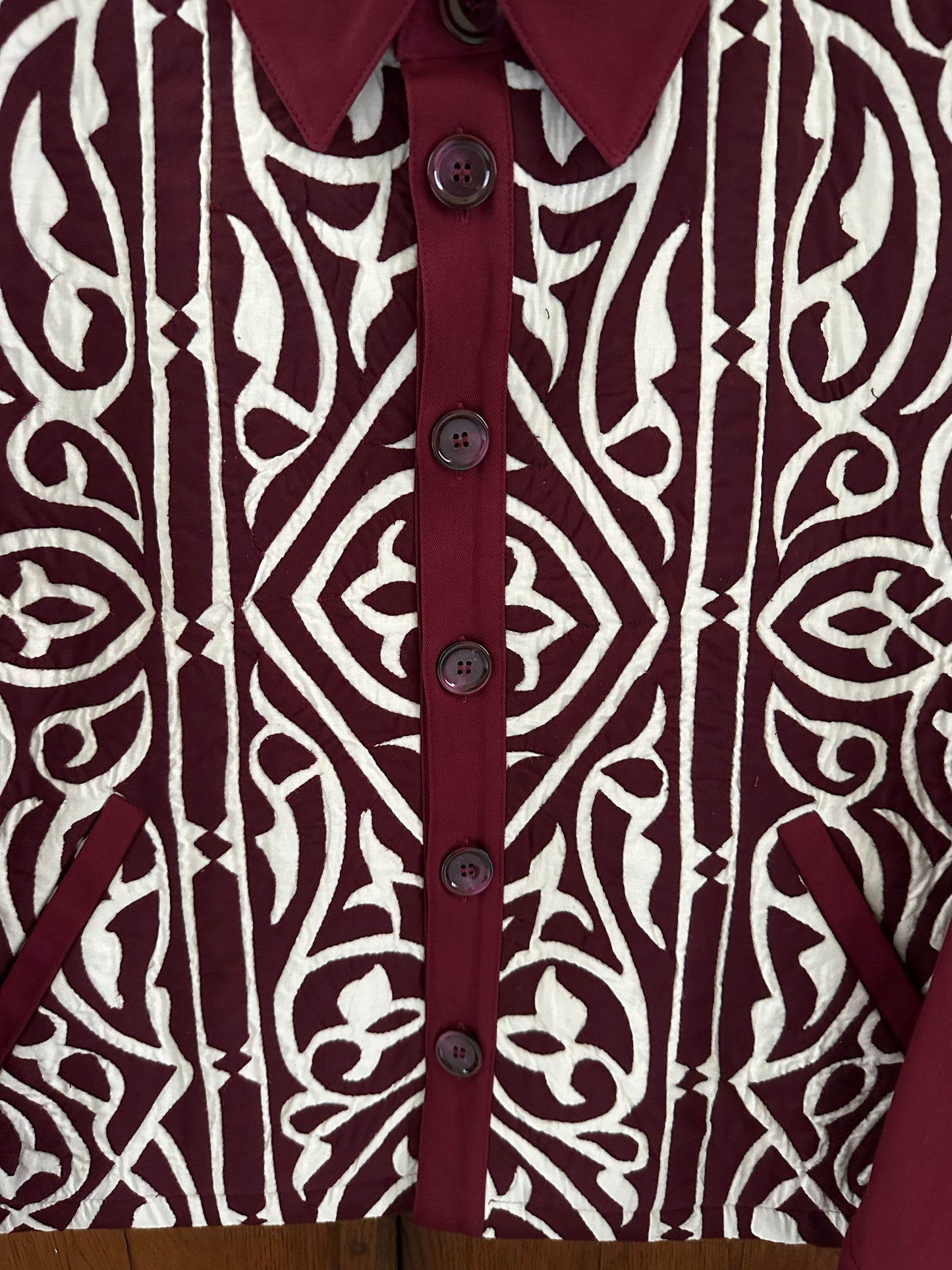 1-OF-A-KIND KHAYAMIYA JACKET CRIMSON RED