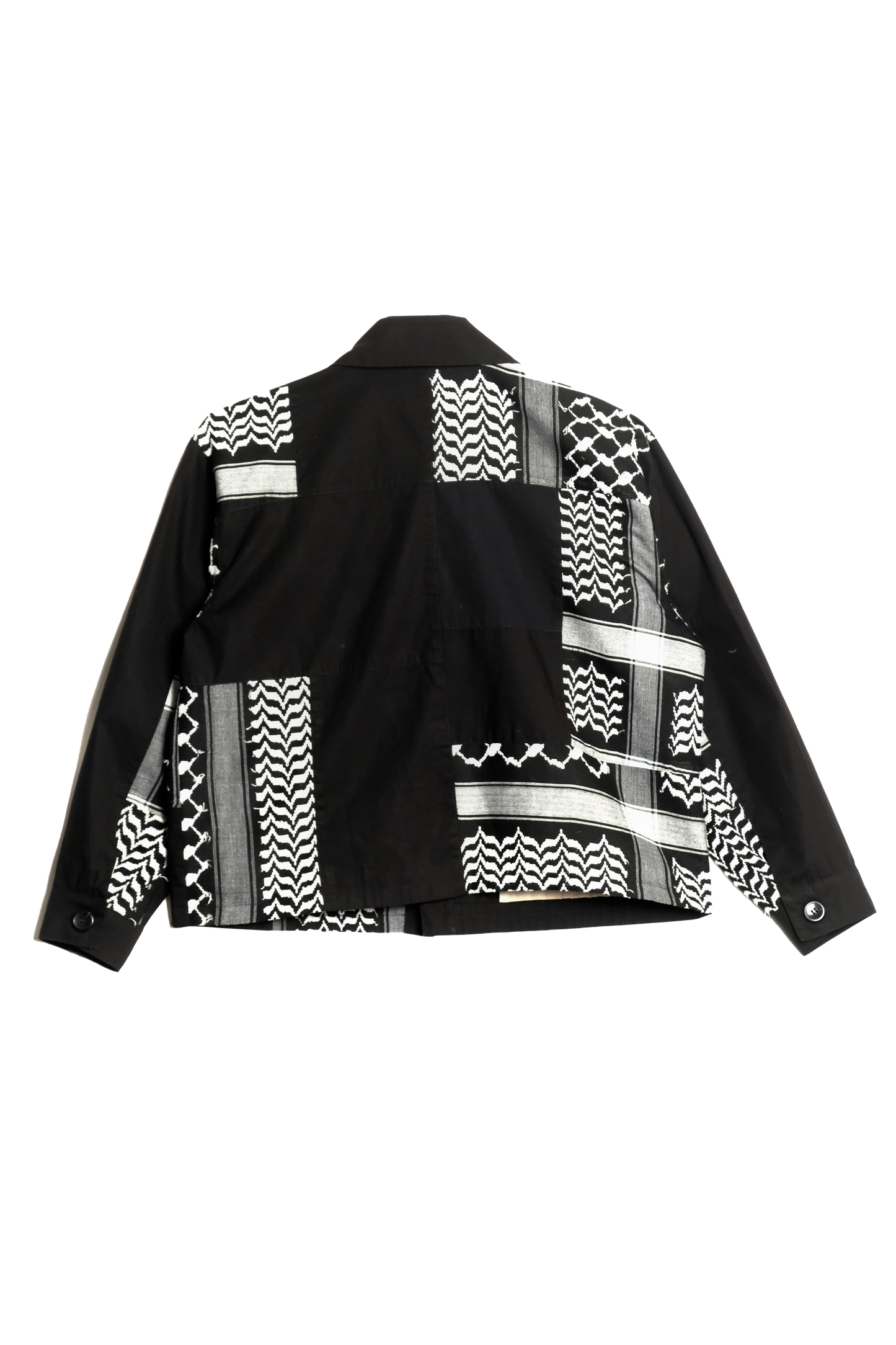 KEFFIYEH PATCHWORK JACKET BLACK