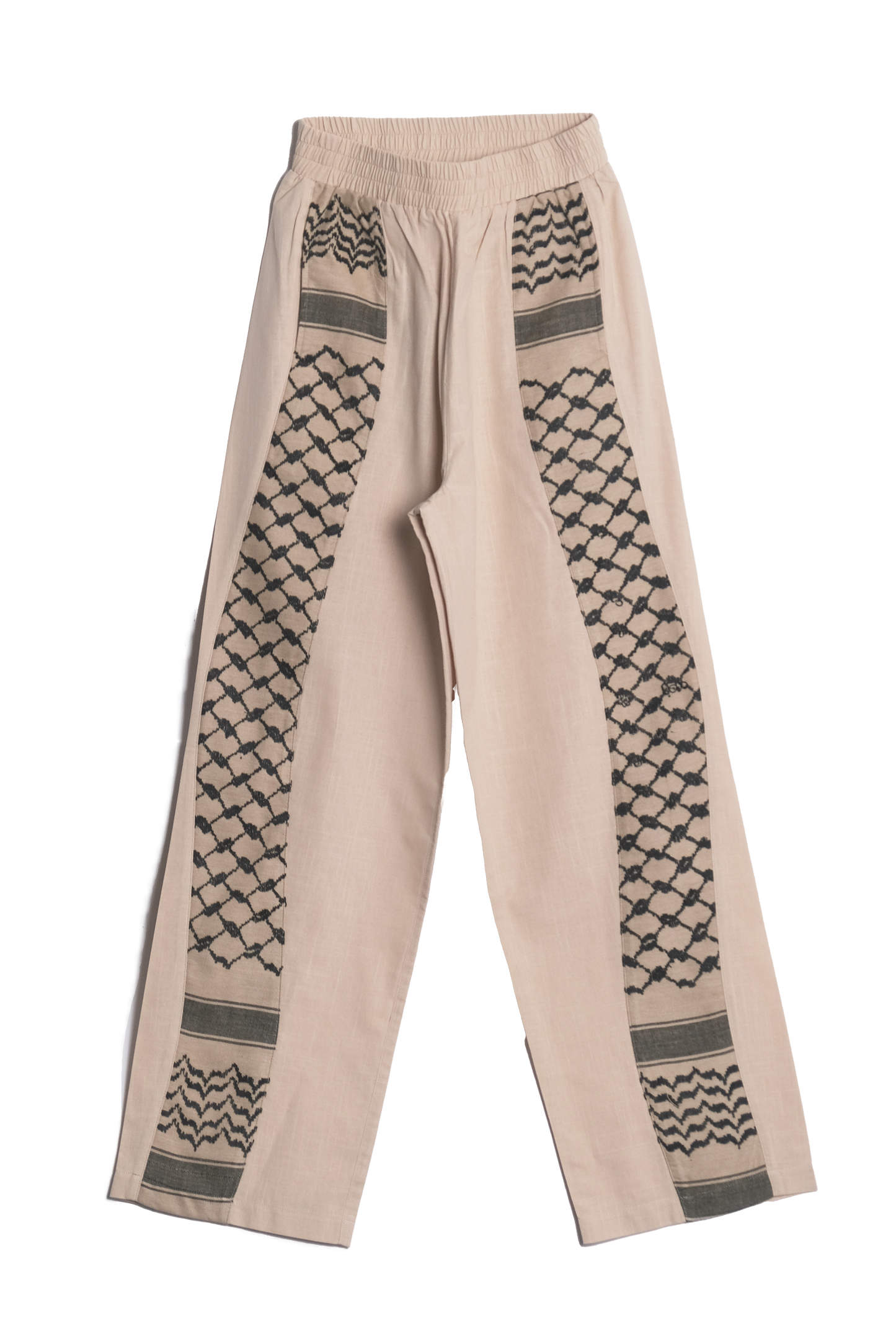 KEFFIYEH MEANDER TROUSERS BEIGE