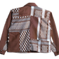 KEFFIYEH PATCHWORK JACKET BROWN