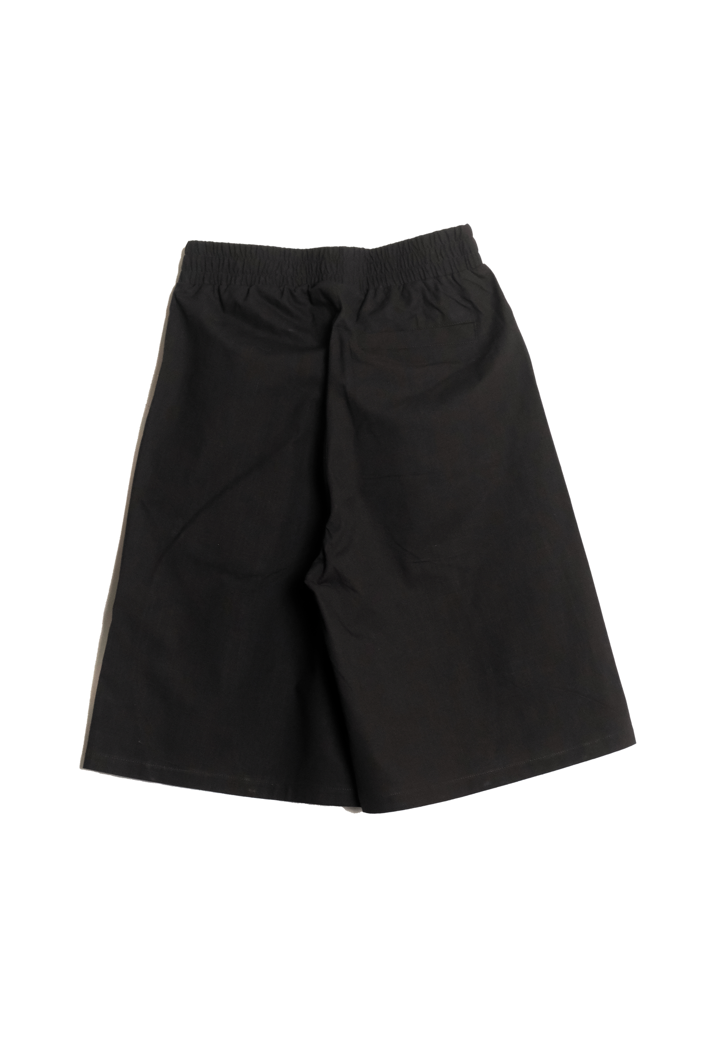 KHAYAMIYA OVERSIZED MEANDER SHORTS BLACK