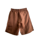 KEFFIYEH OVERSIZED MEANDER SHORTS BROWN