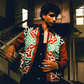 1-OF-A-KIND KHAYAMIYA JACKET BURGUNDY/TURQUOISE