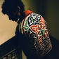 1-OF-A-KIND KHAYAMIYA JACKET BURGUNDY/TURQUOISE
