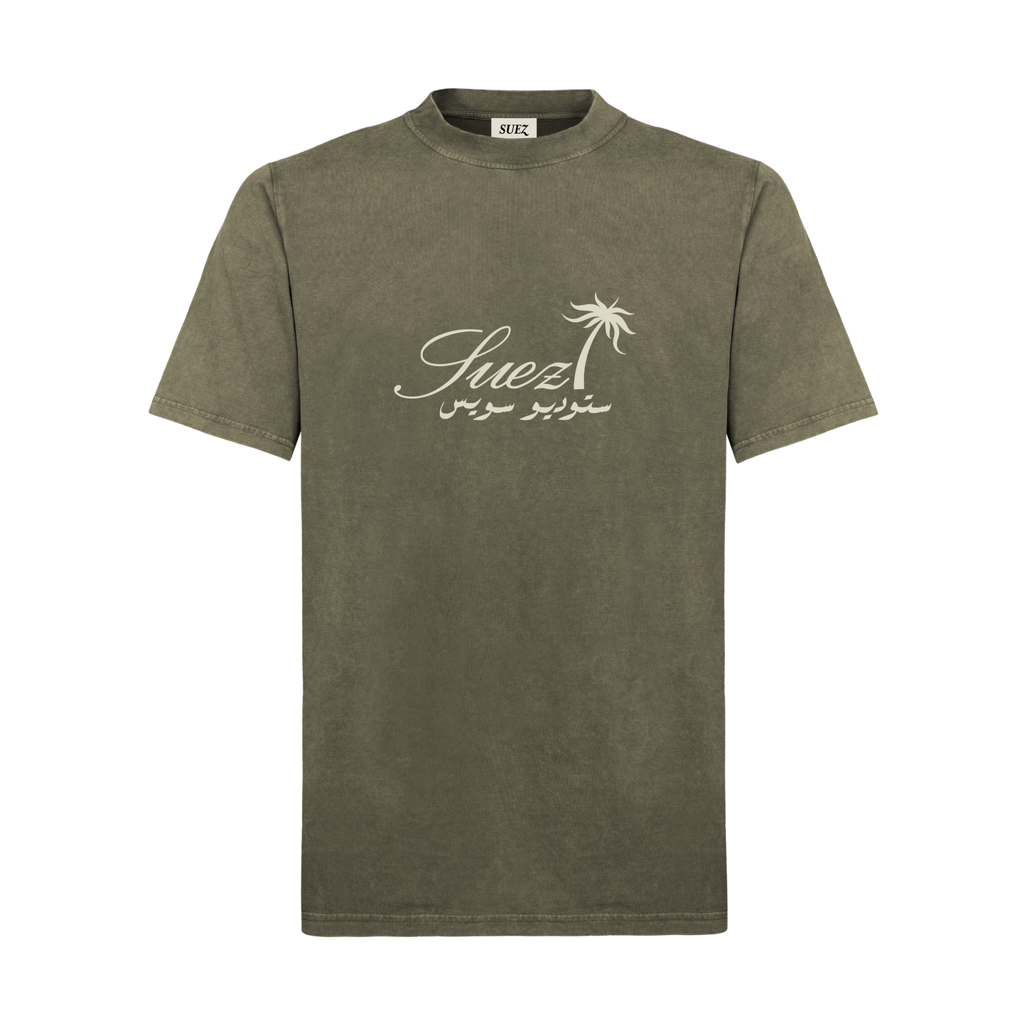 VINTAGE KHAKI PALM TREE TEE