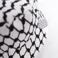 KEFFIYEH BUCKET HAT WHITE/BLACK